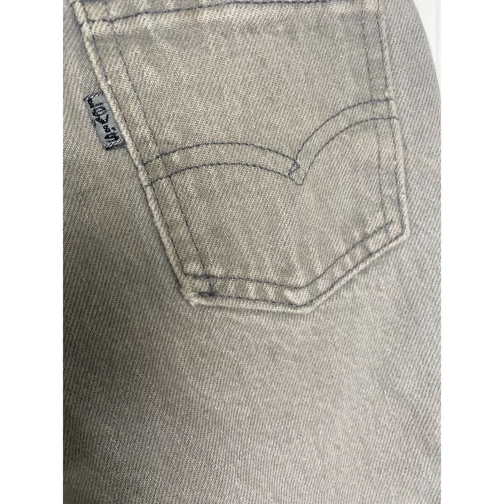 Levis Youth Boys Silver tab Jeans Size 7 Grey Heavily Distressed‎ See Desc